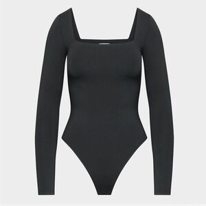 Aritzia Original Contour Squareneck Bodysuit in Black